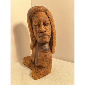 Wood Carving of Woman signed by Richard Blackstock